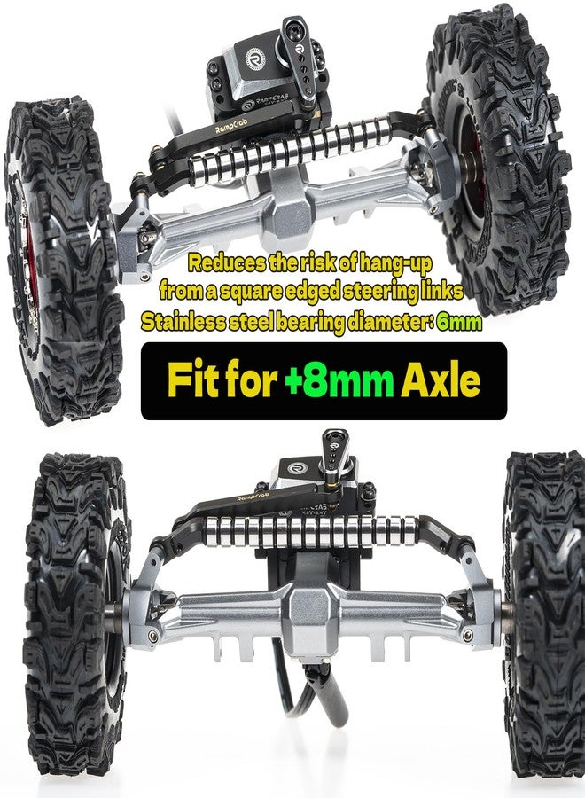 RampCrab Bearing Steering Link for SCX24 & AX24 +8mm axle on Each Side - Image 3